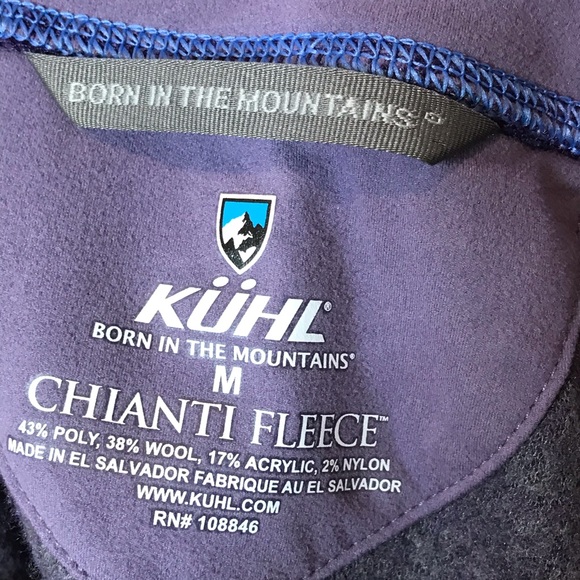 Kuhl Ana Chianti Fleece Wool Blend Hoodie Amethyst - Picture 8 of 9